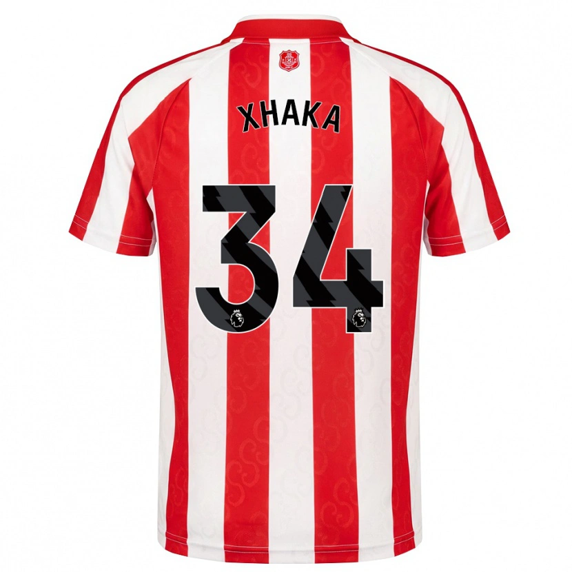 Danxen Mann Granit Xhaka #34 Rød Hvit Svart Hjemmetrøye Drakt Trøye 2026/27 Skjorter T-Skjorte