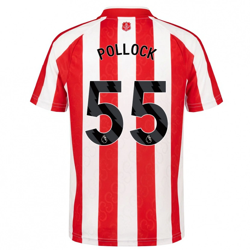 Danxen Mann Alfie Pollock #55 Rød Hvit Svart Hjemmetrøye Drakt Trøye 2026/27 Skjorter T-Skjorte