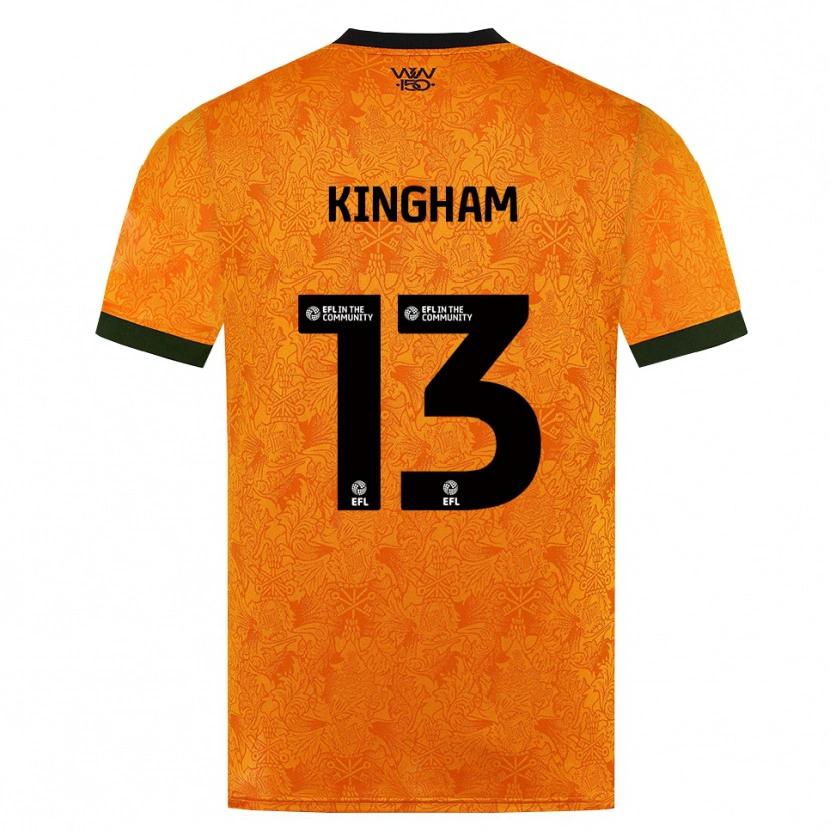 Danxen Mann Joshua Kingham #13 Oransje Svart Hjemmetrøye Drakt Trøye 2026/27 Skjorter T-Skjorte