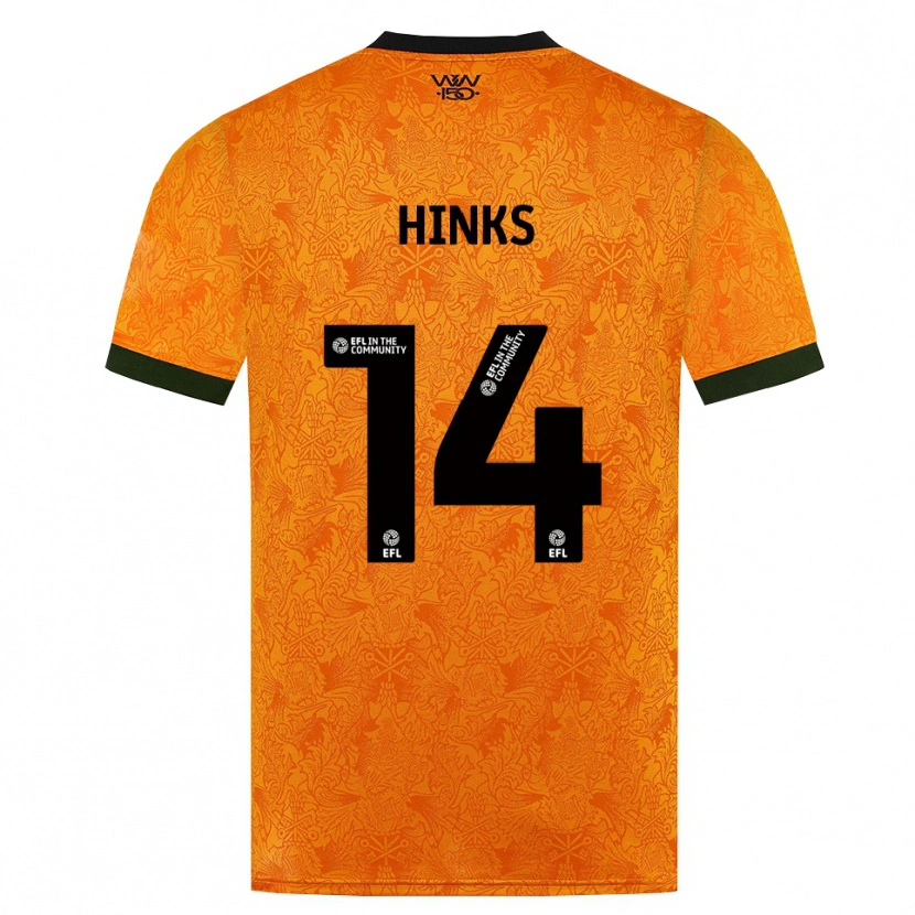 Danxen Mann Max Hinks #14 Oransje Svart Hjemmetrøye Drakt Trøye 2026/27 Skjorter T-Skjorte