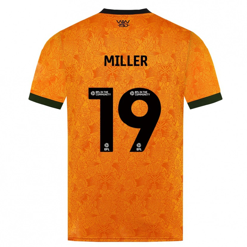 Danxen Mann Ali Miller #19 Oransje Svart Hjemmetrøye Drakt Trøye 2026/27 Skjorter T-Skjorte