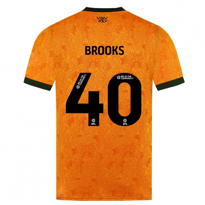Danxen Mann Alfie Brooks #40 Oransje Svart Hjemmetrøye Drakt Trøye 2026/27 Skjorter T-Skjorte