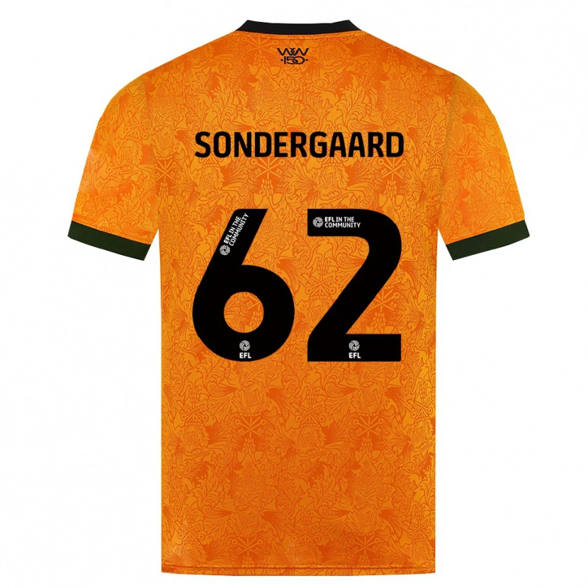 Danxen Mann Andreas Sondergaard #62 Oransje Svart Hjemmetrøye Drakt Trøye 2026/27 Skjorter T-Skjorte