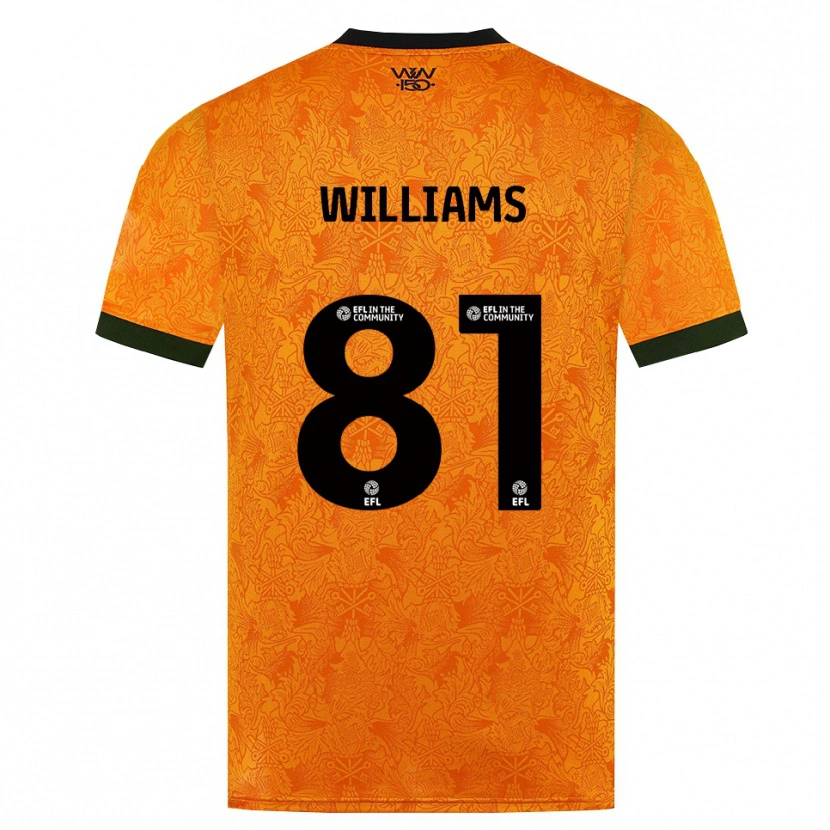 Danxen Mann Ashton Williams #81 Oransje Svart Hjemmetrøye Drakt Trøye 2026/27 Skjorter T-Skjorte