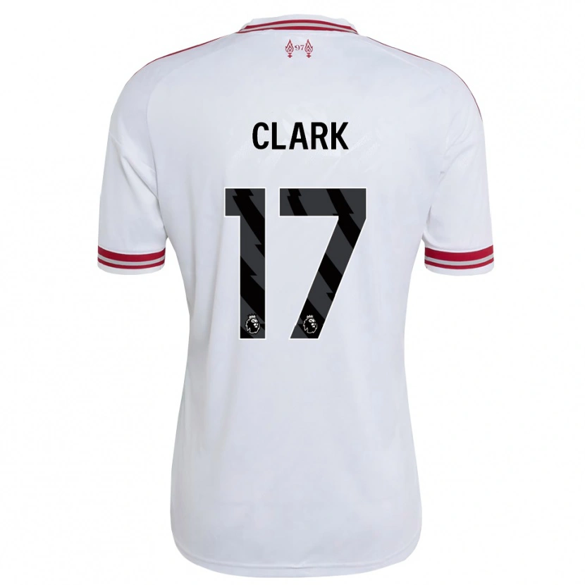 Danxen Mann Jenna Clark #17 Rød Hvit Bortetrøye Drakt Trøye 2026/27 Skjorter T-Skjorte