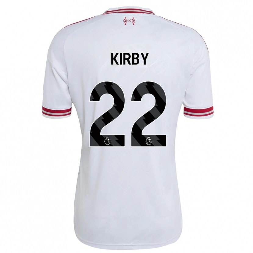 Danxen Mann Faye Kirby #22 Rød Hvit Bortetrøye Drakt Trøye 2026/27 Skjorter T-Skjorte