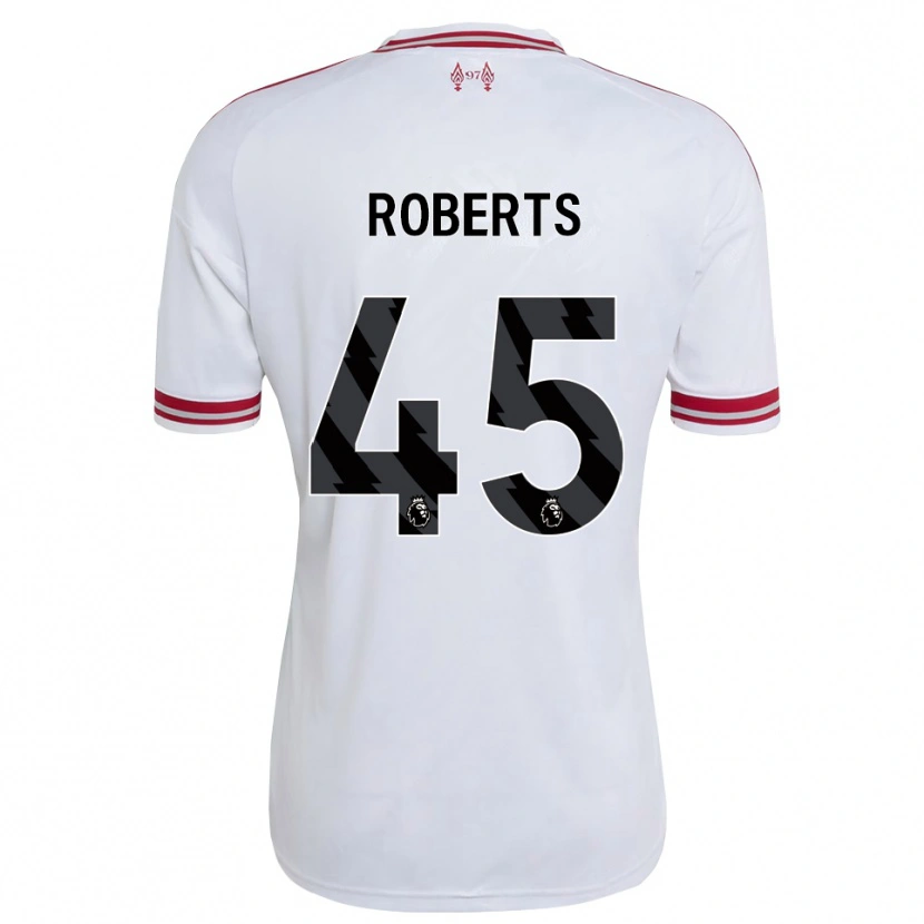 Danxen Mann Iwan Roberts #45 Rød Hvit Bortetrøye Drakt Trøye 2026/27 Skjorter T-Skjorte