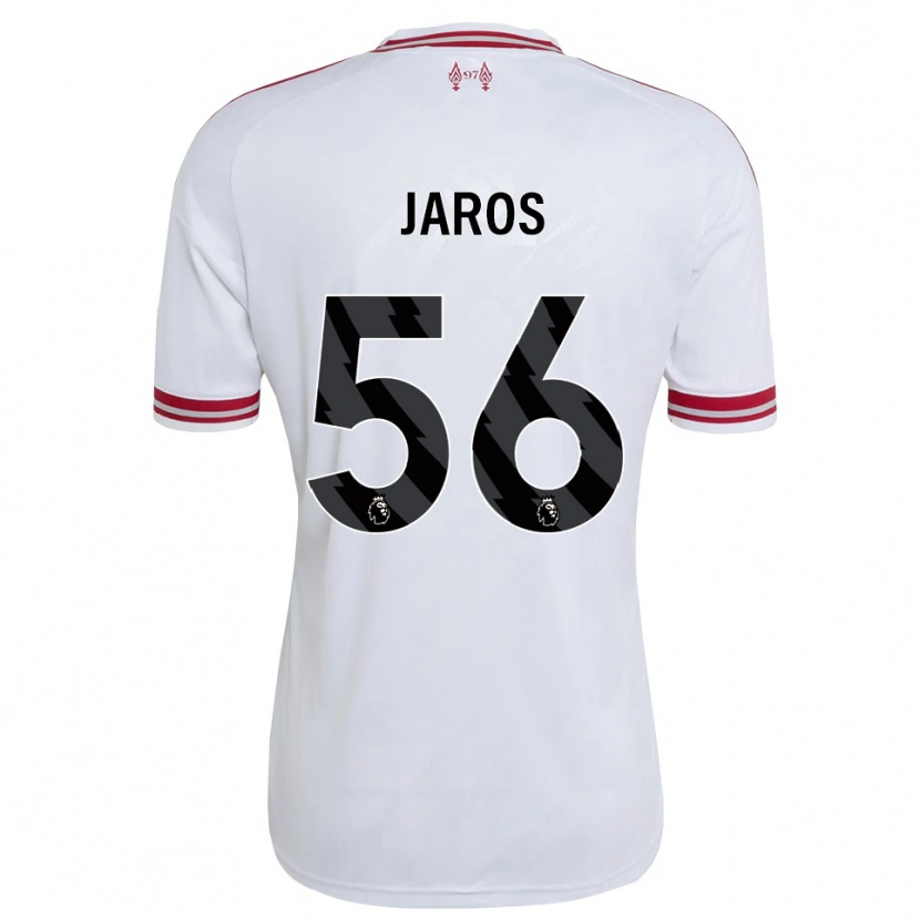 Danxen Mann Vitezslav Jaros #56 Rød Hvit Bortetrøye Drakt Trøye 2026/27 Skjorter T-Skjorte