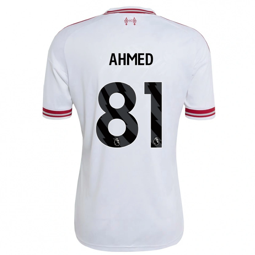 Danxen Mann Karim Ahmed #81 Rød Hvit Bortetrøye Drakt Trøye 2026/27 Skjorter T-Skjorte