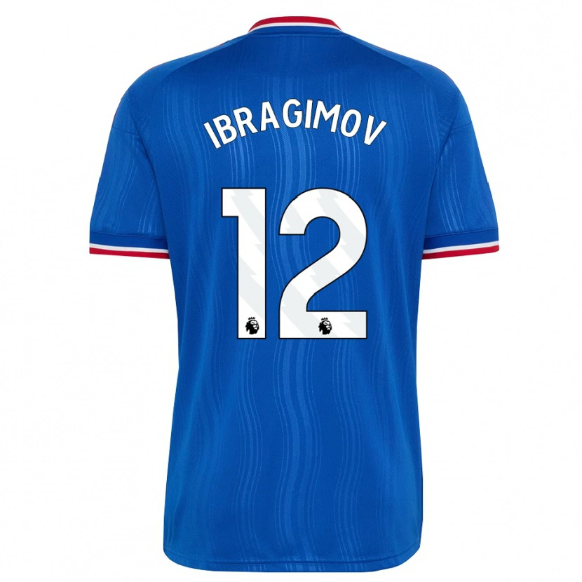 Danxen Mann Gazi Ibragimov #12 Blå Hvit Rød Bortetrøye Drakt Trøye 2026/27 Skjorter T-Skjorte