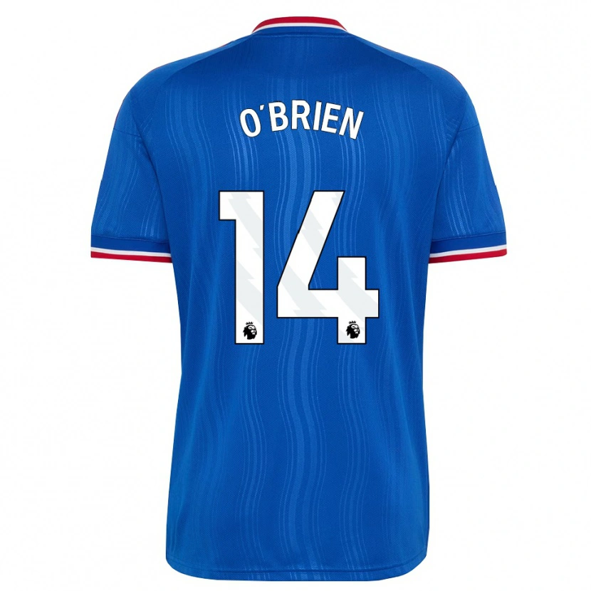 Danxen Mann Sam O'brien #14 Blå Hvit Rød Bortetrøye Drakt Trøye 2026/27 Skjorter T-Skjorte