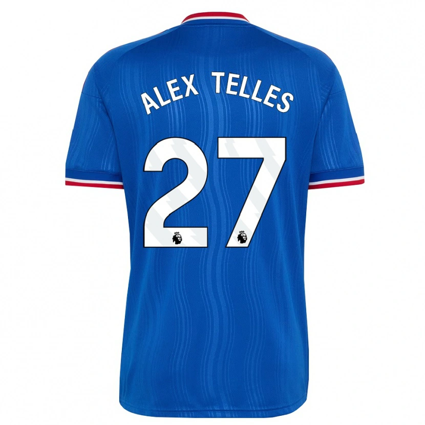 Danxen Mann Alex Nicolao Telles #27 Blå Hvit Rød Bortetrøye Drakt Trøye 2026/27 Skjorter T-Skjorte