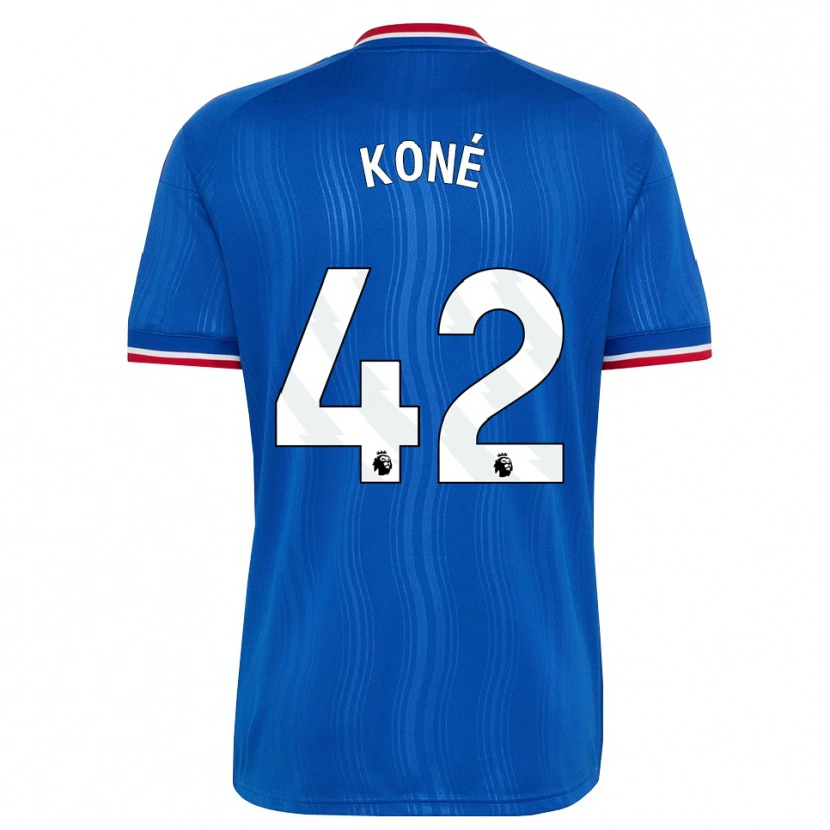 Danxen Mann Sékou Koné #42 Blå Hvit Rød Bortetrøye Drakt Trøye 2026/27 Skjorter T-Skjorte