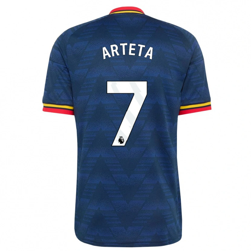 Danxen Mann Gabriel Arteta #7 Midnattblå Gul Rød Bortetrøye Drakt Trøye 2026/27 Skjorter T-Skjorte