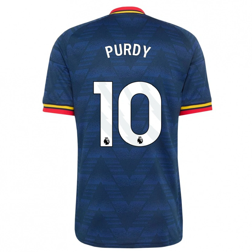 Danxen Mann Charlie Purdy #10 Midnattblå Gul Rød Bortetrøye Drakt Trøye 2026/27 Skjorter T-Skjorte