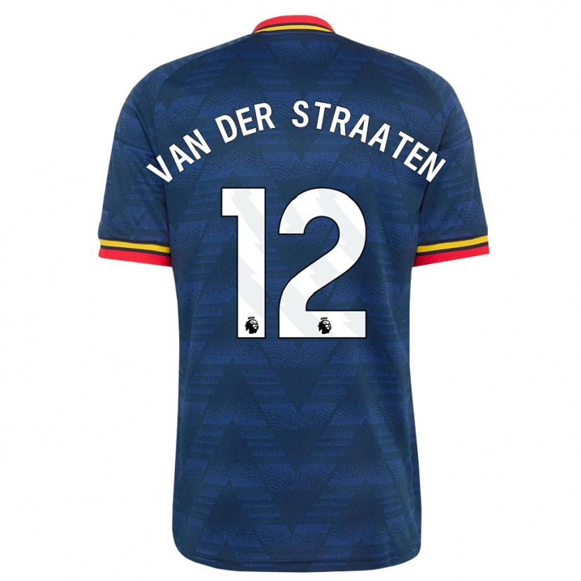 Danxen Mann Zachary Van Der Straaten #12 Midnattblå Gul Rød Bortetrøye Drakt Trøye 2026/27 Skjorter T-Skjorte