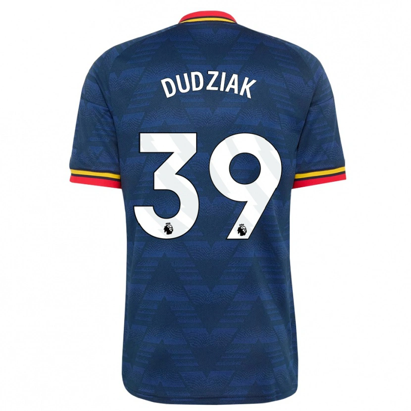 Danxen Mann Harrison Dudziak #39 Midnattblå Gul Rød Bortetrøye Drakt Trøye 2026/27 Skjorter T-Skjorte
