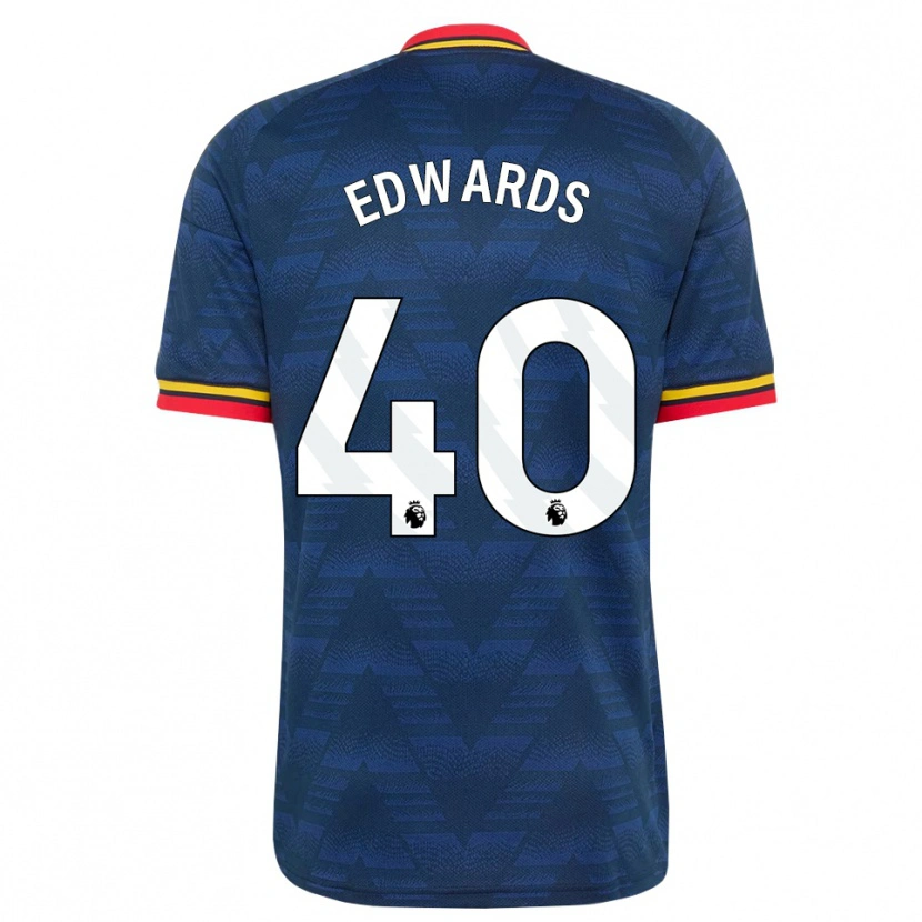 Danxen Mann Khayon Edwards #40 Midnattblå Gul Rød Bortetrøye Drakt Trøye 2026/27 Skjorter T-Skjorte