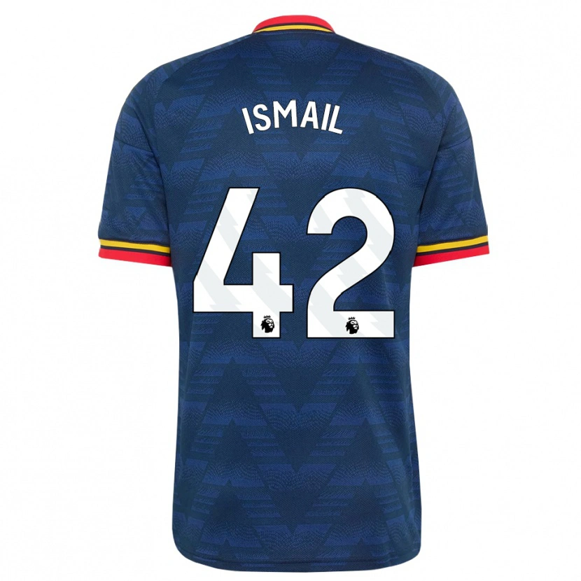 Danxen Mann Cam'ron Ismail #42 Midnattblå Gul Rød Bortetrøye Drakt Trøye 2026/27 Skjorter T-Skjorte