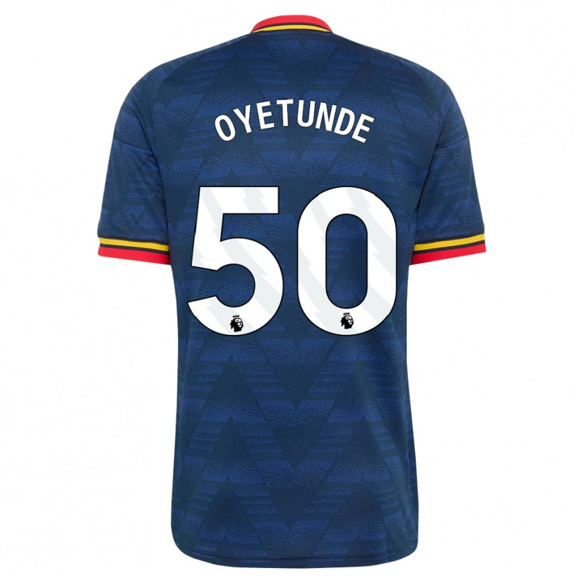 Danxen Mann Daniel Oyetunde #50 Midnattblå Gul Rød Bortetrøye Drakt Trøye 2026/27 Skjorter T-Skjorte