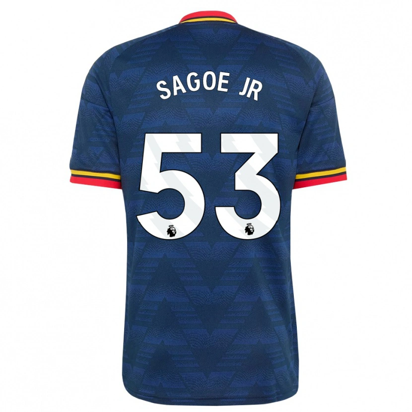 Danxen Mann Charles Sagoe Jr #53 Midnattblå Gul Rød Bortetrøye Drakt Trøye 2026/27 Skjorter T-Skjorte