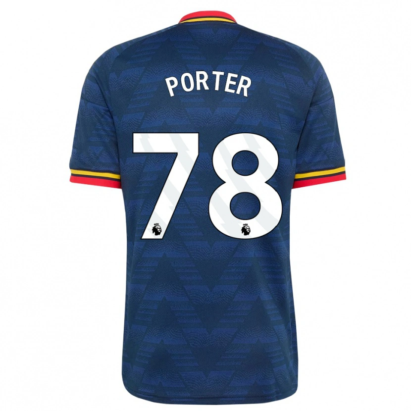 Danxen Mann Jack Porter #78 Midnattblå Gul Rød Bortetrøye Drakt Trøye 2026/27 Skjorter T-Skjorte