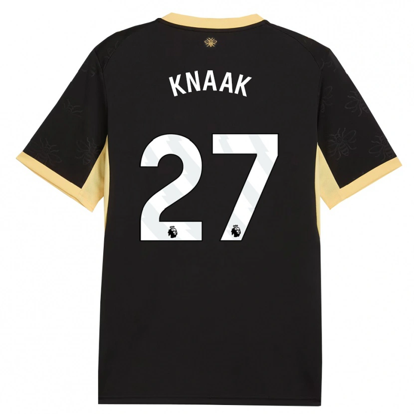 Danxen Mann Rebecca Knaak #27 Svart Gul Bortetrøye Drakt Trøye 2026/27 Skjorter T-Skjorte