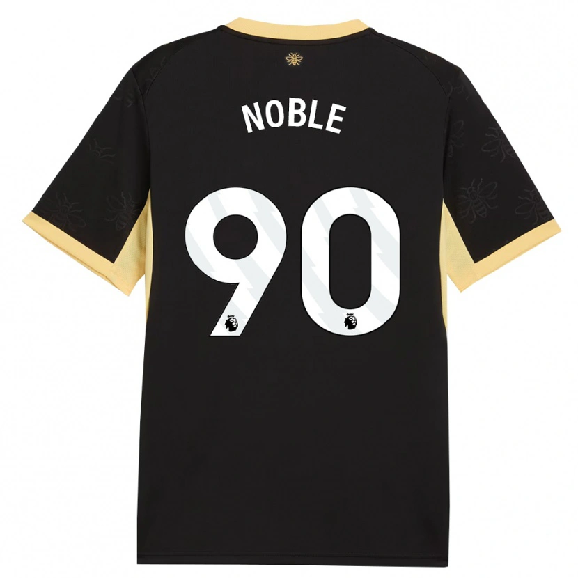 Danxen Mann Kian Noble #90 Svart Gul Bortetrøye Drakt Trøye 2026/27 Skjorter T-Skjorte