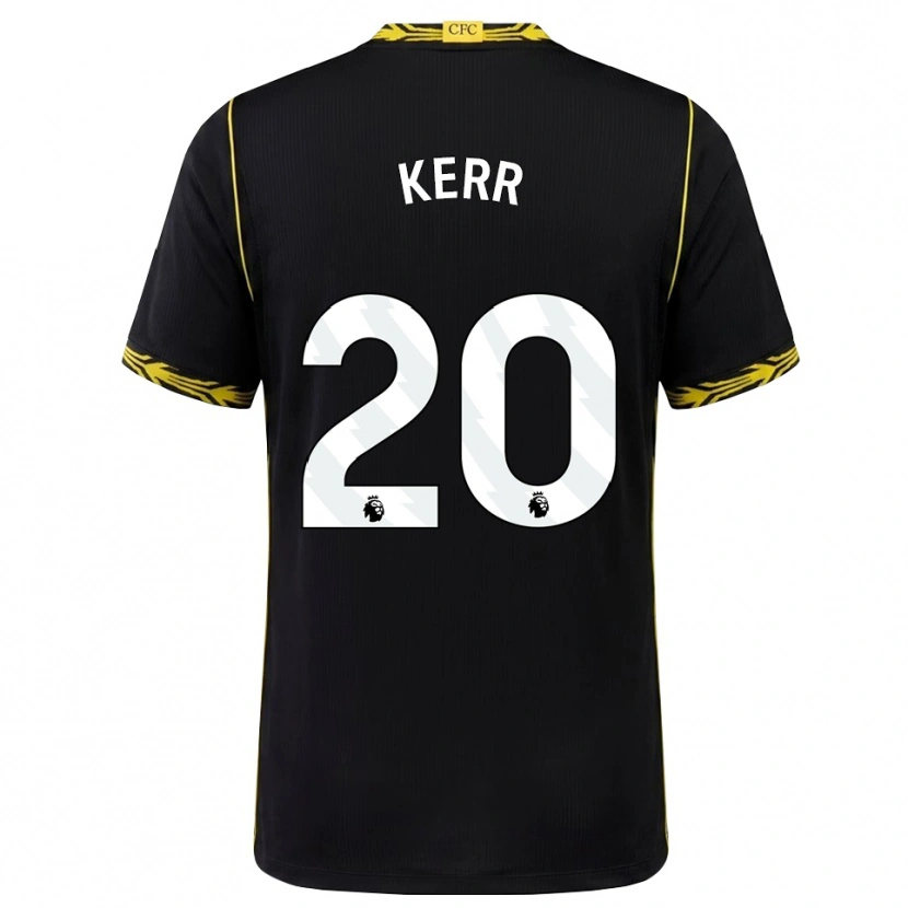 Danxen Mann Sam Kerr #20 Svart Gul Bortetrøye Drakt Trøye 2026/27 Skjorter T-Skjorte