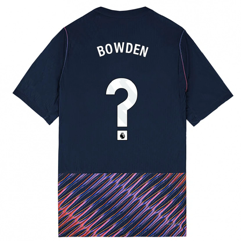 Danxen Mann Jamie Bowden #0 Kongeblå Hvit Bortetrøye Drakt Trøye 2026/27 Skjorter T-Skjorte