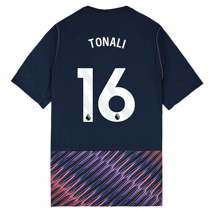 Danxen Mann Sandro Tonali #16 Kongeblå Hvit Bortetrøye Drakt Trøye 2026/27 Skjorter T-Skjorte