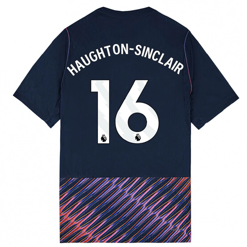 Danxen Mann Ashiah Haughton-Sinclair #16 Kongeblå Hvit Bortetrøye Drakt Trøye 2026/27 Skjorter T-Skjorte