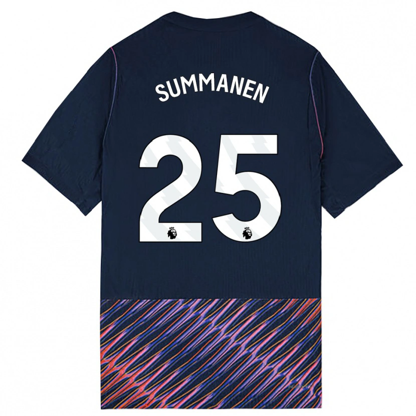 Danxen Mann Eveliina Summanen #25 Kongeblå Hvit Bortetrøye Drakt Trøye 2026/27 Skjorter T-Skjorte