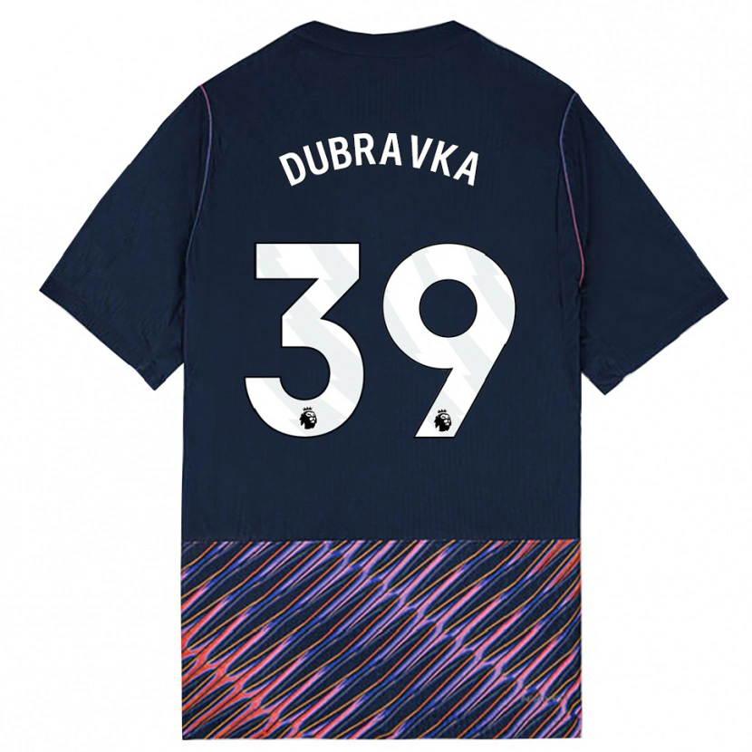Danxen Mann Martin Dúbravka #39 Kongeblå Hvit Bortetrøye Drakt Trøye 2026/27 Skjorter T-Skjorte