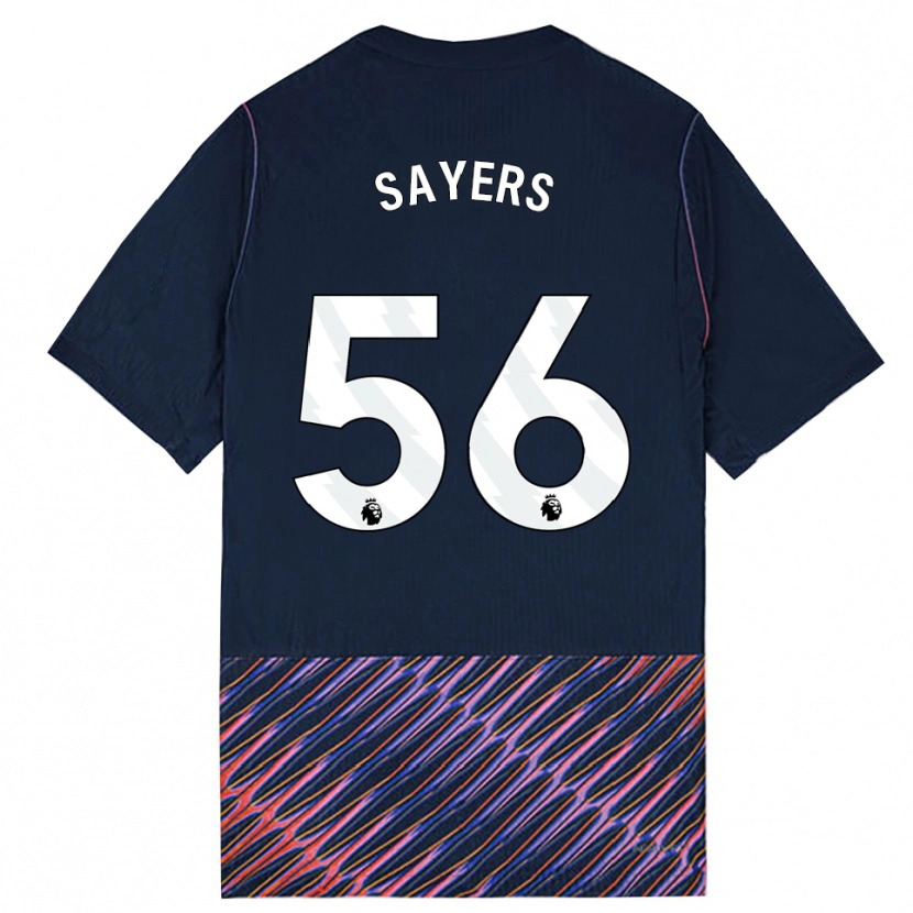 Danxen Mann Charlie Sayers #56 Kongeblå Hvit Bortetrøye Drakt Trøye 2026/27 Skjorter T-Skjorte