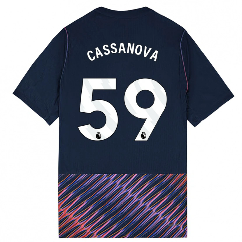 Danxen Mann Dante Cassanova #59 Kongeblå Hvit Bortetrøye Drakt Trøye 2026/27 Skjorter T-Skjorte