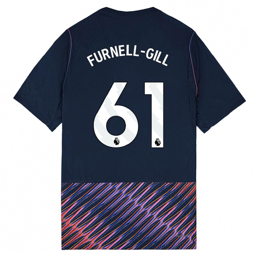 Danxen Mann Luca Furnell-Gill #61 Kongeblå Hvit Bortetrøye Drakt Trøye 2026/27 Skjorter T-Skjorte