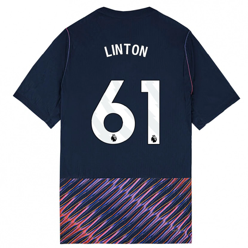 Danxen Mann Jahziah Linton #61 Kongeblå Hvit Bortetrøye Drakt Trøye 2026/27 Skjorter T-Skjorte