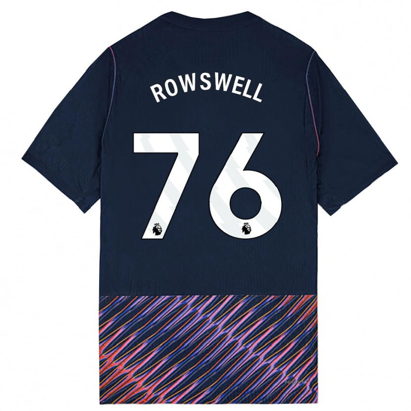 Danxen Mann James Rowswell #76 Kongeblå Hvit Bortetrøye Drakt Trøye 2026/27 Skjorter T-Skjorte