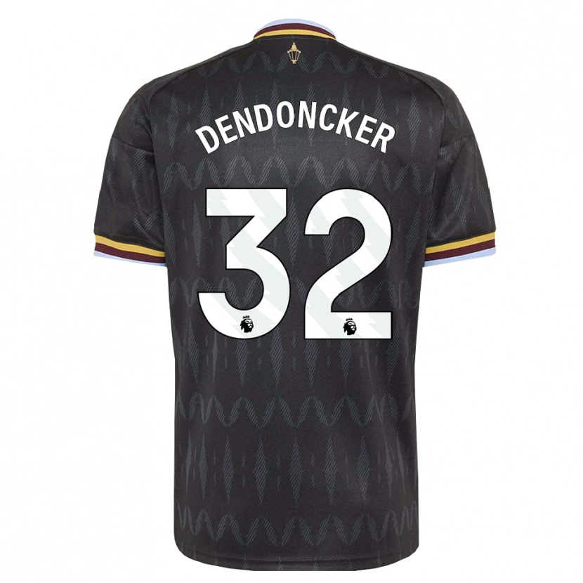 Danxen Mann Leander Dendoncker #32 Blå Kornblomst Svart Gul Bortetrøye Drakt Trøye 2026/27 Skjorter T-Skjorte