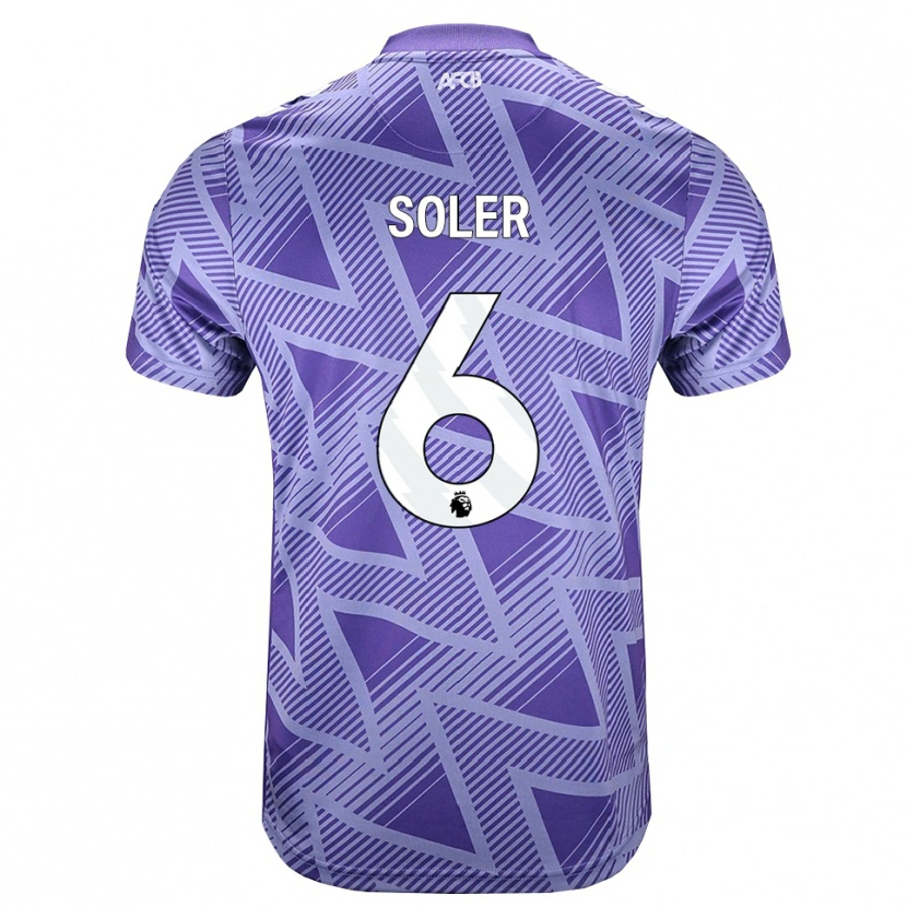 Danxen Mann Julio Soler #6 Blek Fiolettrød Hvit Bortetrøye Drakt Trøye 2026/27 Skjorter T-Skjorte