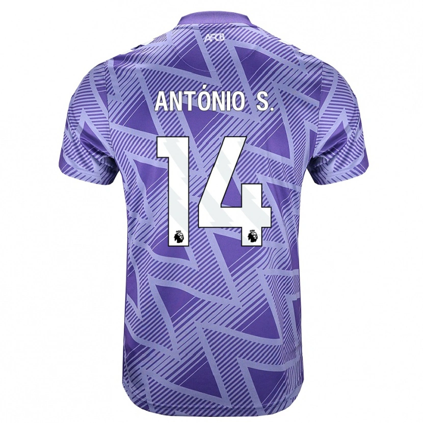 Danxen Mann António Silva #14 Blek Fiolettrød Hvit Bortetrøye Drakt Trøye 2026/27 Skjorter T-Skjorte