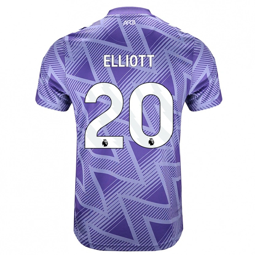 Danxen Mann Kaitlyn Elliott #20 Blek Fiolettrød Hvit Bortetrøye Drakt Trøye 2026/27 Skjorter T-Skjorte