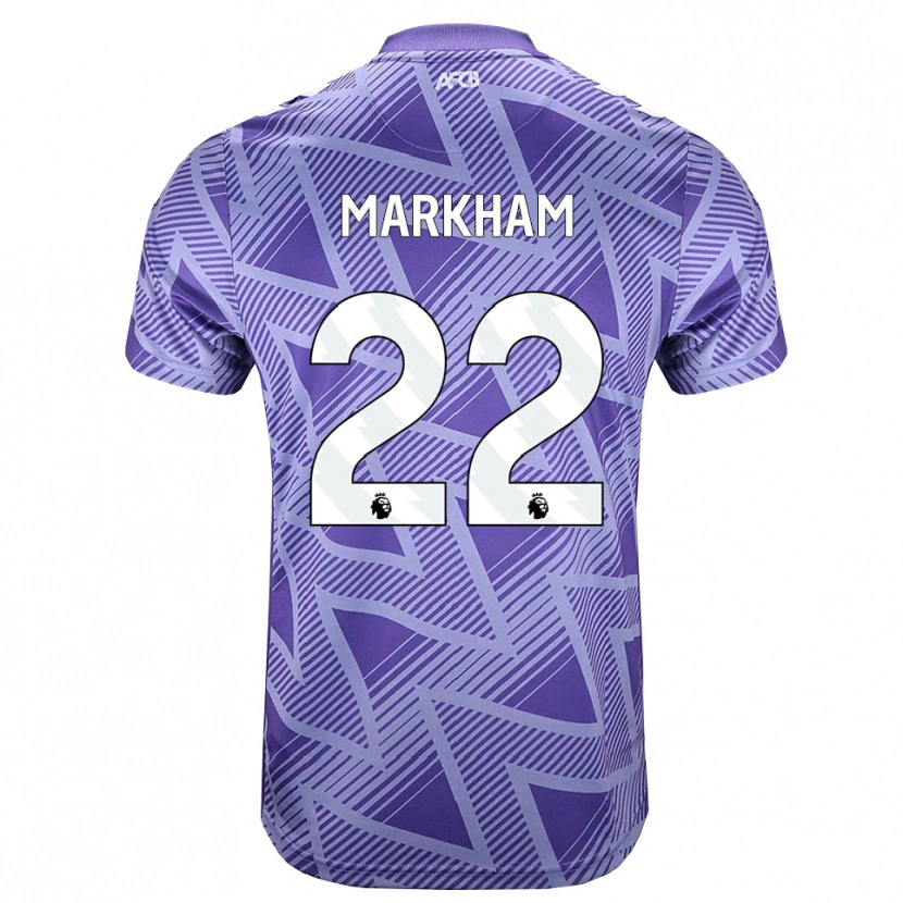 Danxen Mann Jenna Markham #22 Blek Fiolettrød Hvit Bortetrøye Drakt Trøye 2026/27 Skjorter T-Skjorte