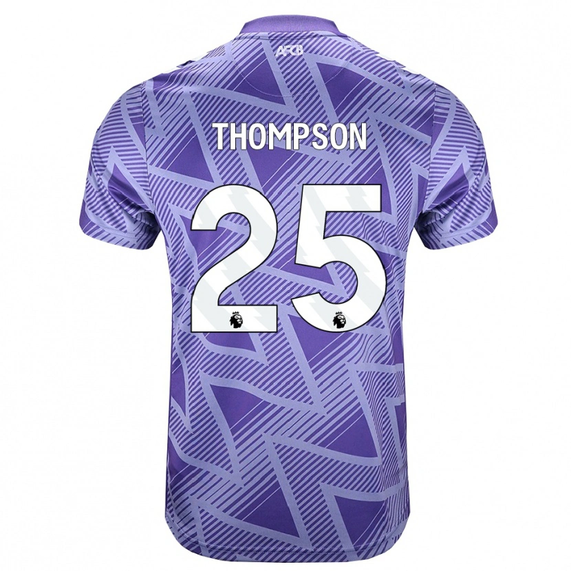 Danxen Mann Kenni Thompson #25 Blek Fiolettrød Hvit Bortetrøye Drakt Trøye 2026/27 Skjorter T-Skjorte