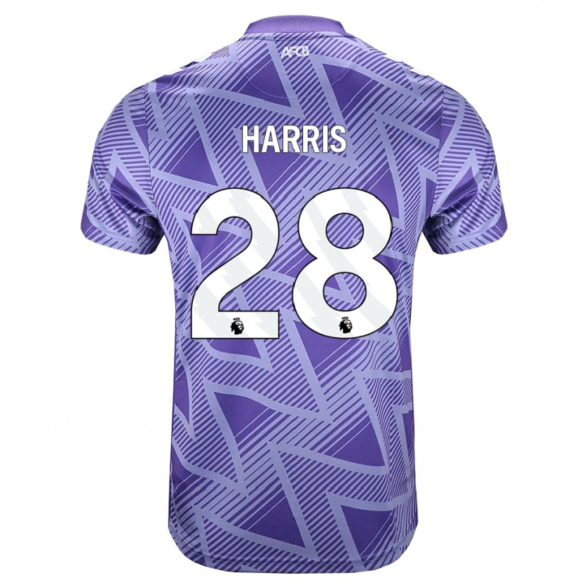 Danxen Mann Charlotte Harris #28 Blek Fiolettrød Hvit Bortetrøye Drakt Trøye 2026/27 Skjorter T-Skjorte