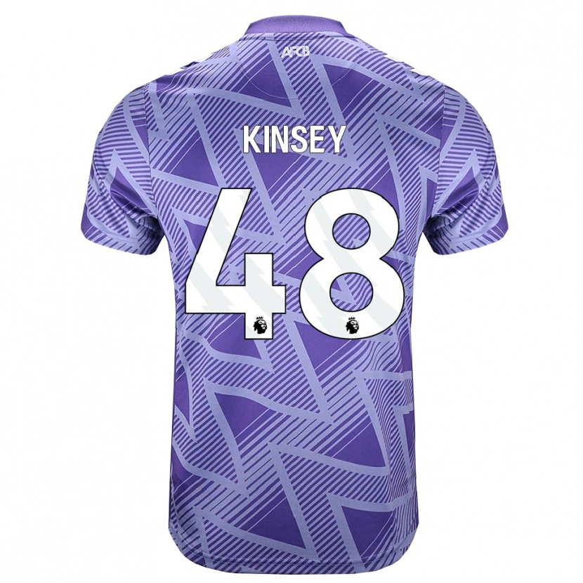 Danxen Mann Max Kinsey #48 Blek Fiolettrød Hvit Bortetrøye Drakt Trøye 2026/27 Skjorter T-Skjorte