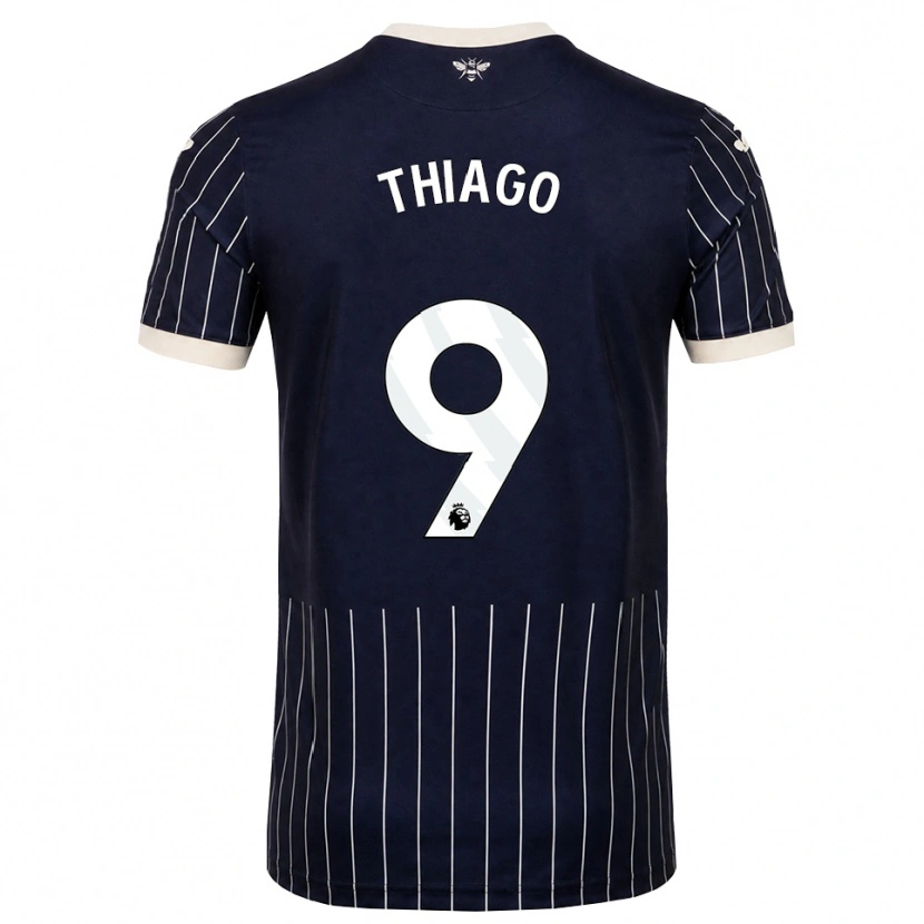 Danxen Mann Igor Thiago #9 Svart Hvit Bortetrøye Drakt Trøye 2026/27 Skjorter T-Skjorte