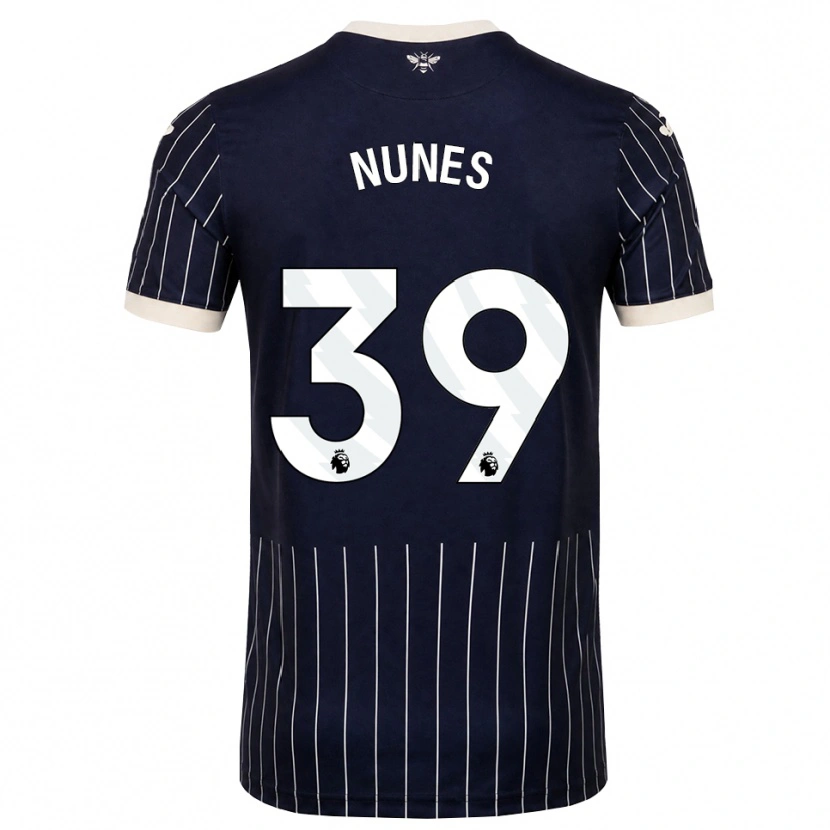 Danxen Mann Gustavo Nunes #39 Svart Hvit Bortetrøye Drakt Trøye 2026/27 Skjorter T-Skjorte