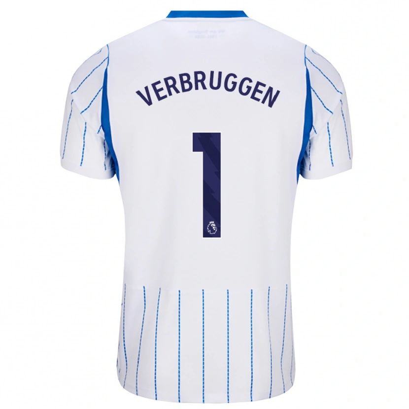 Danxen Mann Bart Verbruggen #1 Blå Dodger Hvit Bortetrøye Drakt Trøye 2026/27 Skjorter T-Skjorte